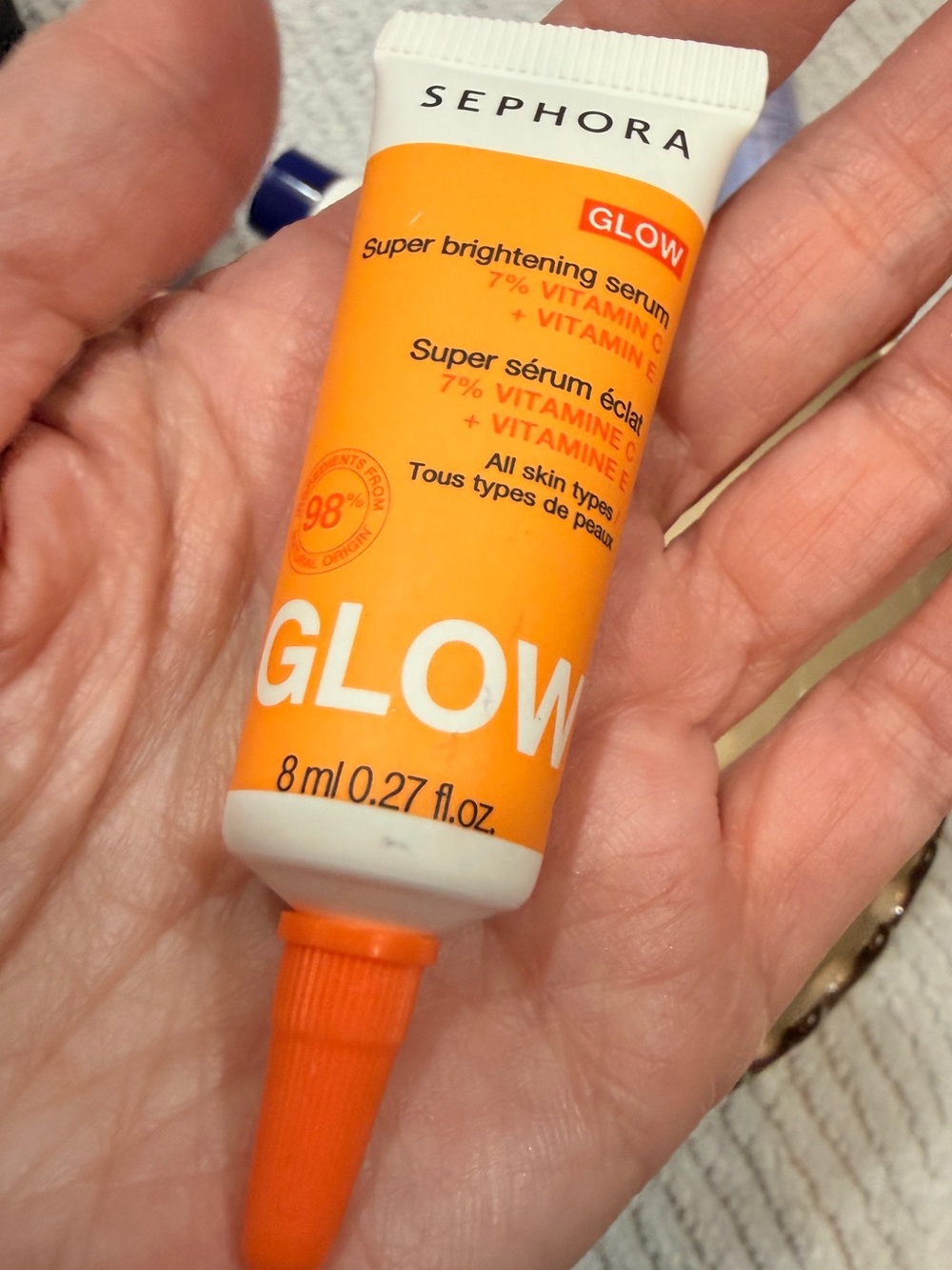SEPHORA Super Brightening Serum with 7% Vitamin C + Vitamin E Glow NEW 8mL - Picture 4 of 4